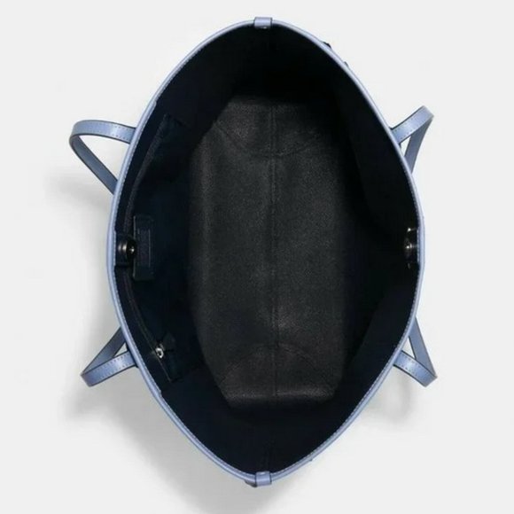 Coach City Tote In Signature Canvas With Kaffe Fassett Print - Picture 3 of 5